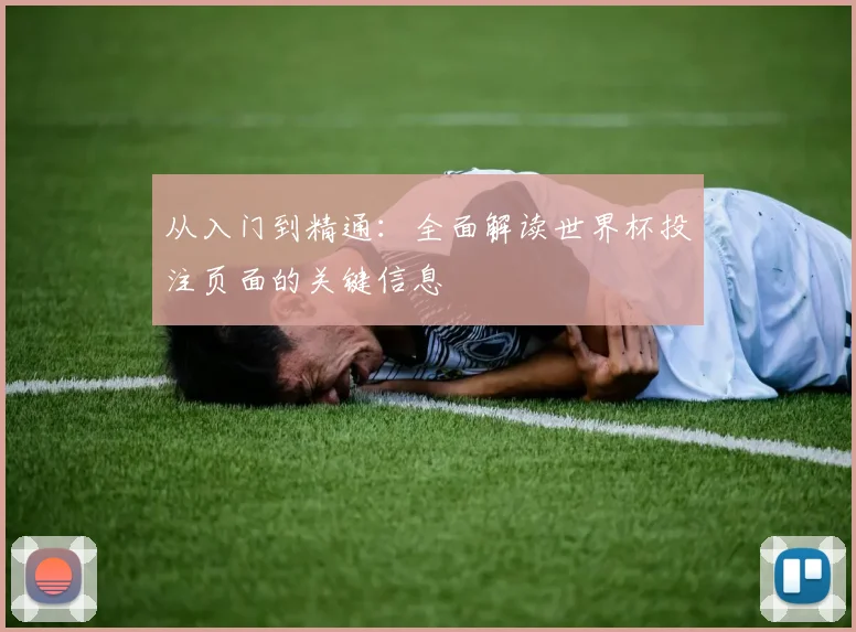从入门到精通：全面解读世界杯投注页面的关键信息