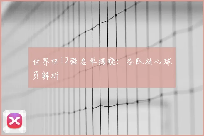 世界杯12强名单揭晓:各队核心球员解析